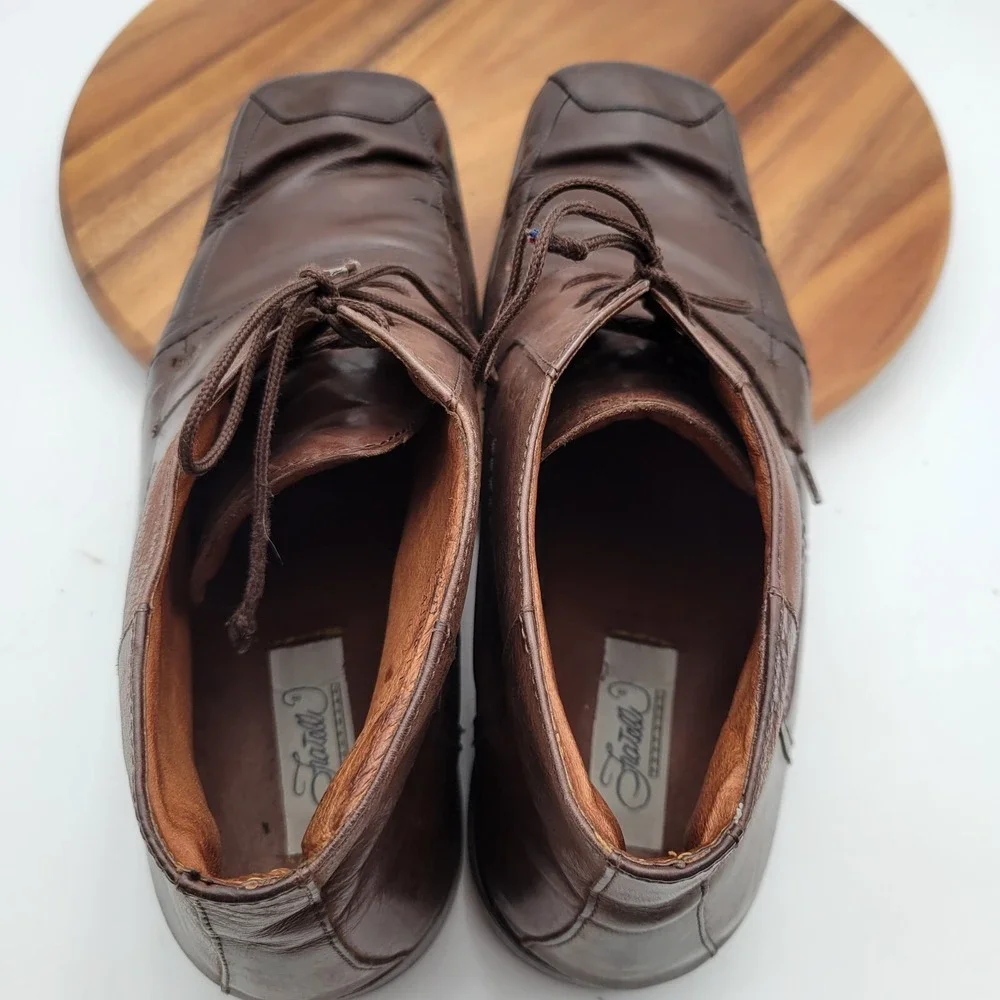 Fratelli Chukka‎ Boots Mens Size 12 M Brown Leather Square Toe